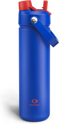 Insulated Water Bottle with Straw Stainless Steel Water Bottle, Leak-Proof, BPA-Free, Double Wall Vacuum Keeps Cold for 24 Hours for Sports, Travel, School (26 oz, Beaucoup Blue)-Ruum Studio Home