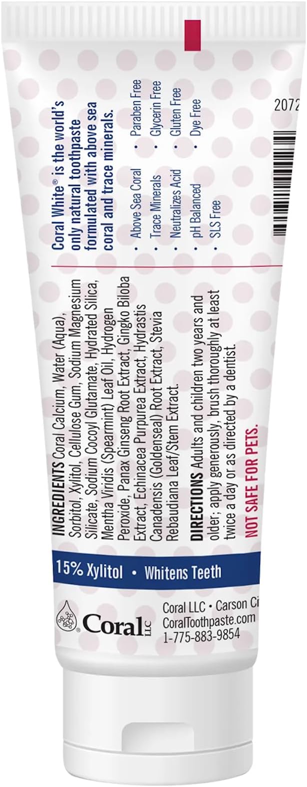 Coral White Kids Bubble Berry Fluoride Free Toothpaste - 4 Ounces (1 Pack)-Ruum Studio Home