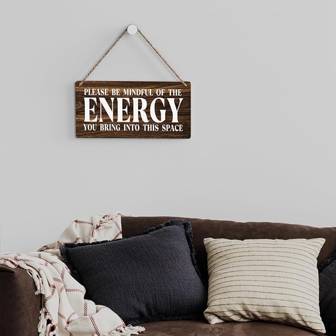 Inspirational Zen Wall Art, Positive Affirmations Wall Decor, Meditation Room Decor Spa Decor Spiritual Wall Art Decor Hanging Sign Wood Plaque Block for Home Office Bathroom Bedroom-Ruum Studio Home