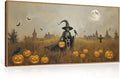 Celestdeco Halloween Ghost Reaper Framed Wall Art Set, Scary Witchy and Pumpkin Wall Decor, Horror Night Wall Painting,Full Moon Bats Art Prints for Living Room,Bedroom,Halloween Themed Party Decor-20"×40"-Ruum Studio Home