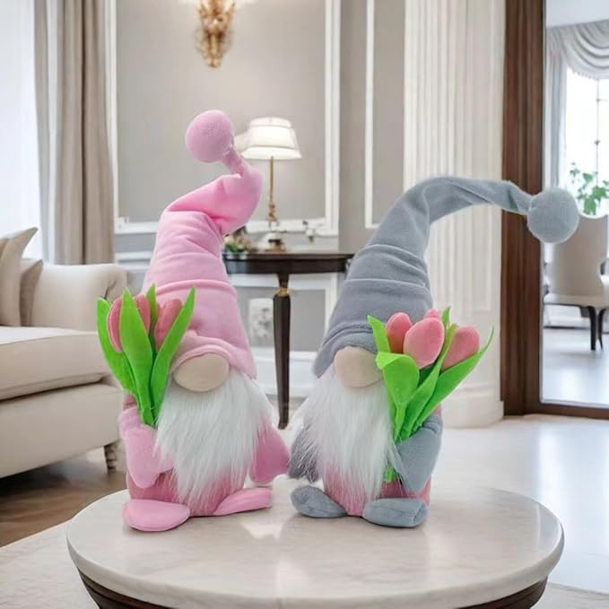 Fall Decoration for Home,15 inch Fall Gnomes Plush Decor for Tiered Tray, Thanksgiving Gnome Plush Doll Swedish Gnomes Gifts Autumn Table Decoration Home Tabletop Elf Doll,Grey-Ruum Studio Home