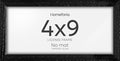 Homeforia 4x9 Business License Frame Black, High End Oak 4 x 9 Black Wood Certificate Frames, 9x4 Wooden Document Frames for Wall or Tabletop, 4 by 9 Picture Frames, Tempered Glass, Wall Kit, Set of 1-Ruum Studio Home