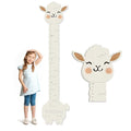 Personalized Name Height Chart for Kids, Alpaca Wood Growth Chart, Height Measuring for Children, Boy Girls Height Wall Chart Growth Measuring Ruler for Nursery Decor, Lightweight-Ruum Studio Home