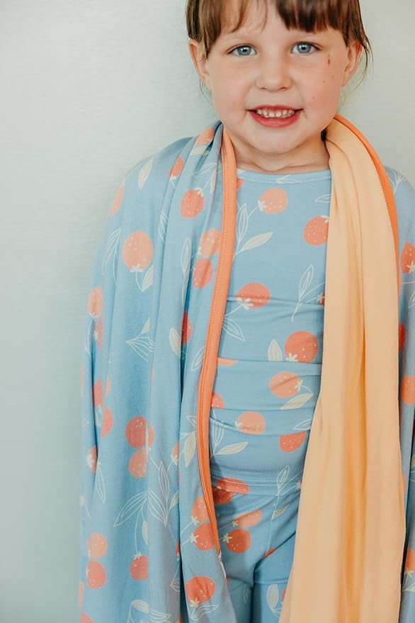 Copper Pearl Jumbo 3-Layer Baby Blanket: Soft Baby Quilts for Boys and Girls | Breathable, Cozy, Toddler Blanket | Baby Quilt for Newborns | 46x46 Premium Polyester/Rayon | Clementine-Ruum Studio Home