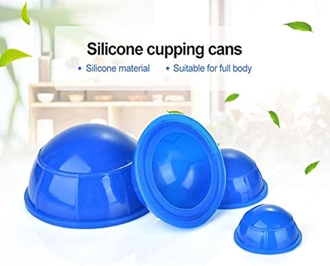 12 Pcs Silicone Massage Cupping Set Vacuum Cupping Acupuncture Cupping Therapy Set Professional Body Massage Cup Set Vacuum Massage Cupping for Pain Relief Muscle Relaxation,Pack of 12-Ruum Studio Home