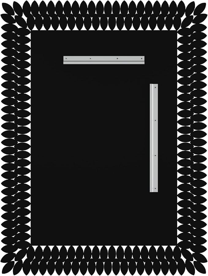 Kelly Miller 30"x40" Jeweled Bathroom Wall Mirror, Large Rectangle Mirror Decorative Mirror Luxury Vanity Mirror with Diamonds for Master Bath Half Bath Living Room Bedroom Fireplace Mantle Entryway-Ruum Studio Home