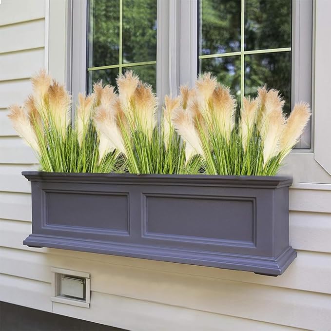 Melorca&Guilla Artificial Plants 4PCS 33.5“Fake Plant Tall Onion Fake Grass,Faux Grass Plants Artificial Grass Greenery Shrubs Bushes for Garden Shop Office Home Décor-Ruum Studio Home