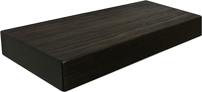 Joel's Antiques 18 Inch Wooden Floating Shelves for Wall - 18x8x2 in - Made of Natural Wood - Short Heavy Duty Rustic Wall Shelves for Bedroom - Perfect for Living Room, Kitchen - Mocha-Ruum Studio Home