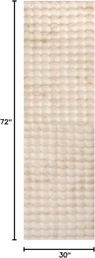 nuLOOM Jeni Checkered 2'6" x 6' Machine Washable Runner Rug for Living Room Bedroom Dining Room Entryway Hallway Kitchen, Beige-Ruum Studio Home