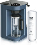 Bluevua RO100ROPOT-LITE Countertop Reverse Osmosis Water Filter System, 5 Stage Purification, 3:1 Pure to Drain, Portable Water Purifier (No Installation Required) (Blue)-Ruum Studio Home