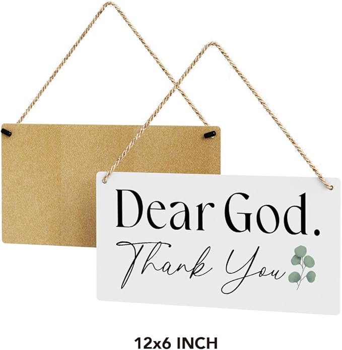 SENJIAN Christian Home Decor Christian Wall Art Rustic Bible Verse Sign Scripture Printed Wood Sign Wall Art Religious Sign for Home Office Bathroom Bedroom-Ruum Studio Home