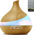 500ML Essential Oil Diffuser: Aroma Diffuser with Remote Control for Hotel Spa Yoga Room - Humidifiers for Bedroom with 14 Colors LED Night Light for Kids/Women Home Relaxation-Ruum Studio Home