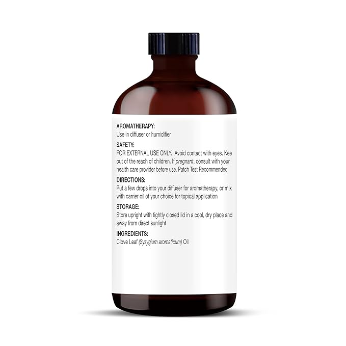 Majestic Pure Clove Essential Oil with Glass Dropper - Huge 4 Fl Oz - 100% Pure and Natural Clove Oil - Premium Grade Essential Oils for Diffuser, Aromatherapy, Soap and Candle Making-Ruum Studio Home