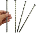 50 Pack - 8" Solid Galvanized Non-Rust Metal Garden Stakes, Spiral Landscape Edging Spikes/Anchors, for Paver Edging, Weed Barriers, Turf, House Construction, Carpentry Nail, Tent, Anchoring Spikes-Ruum Studio Home