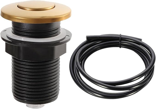 RQYEKDO Garbage Disposal 32mm/1.26 inch Air Switch Kitchen Sink Top Long Stainless Steel Polished Nickel Long for Food and Waste Disposal On/Off Air Button Parts…-Ruum Studio Home
