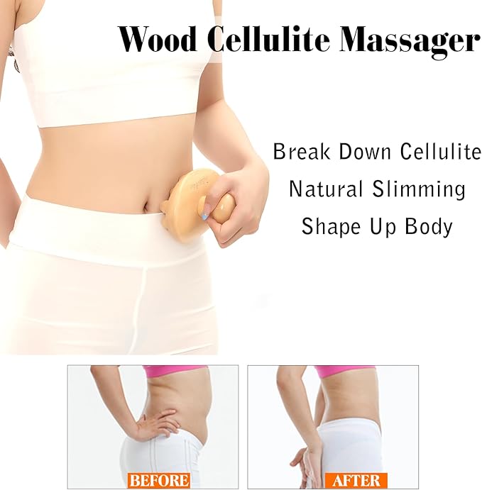 Wood Therapy Massage Tools Cellulite Massager Roller Wooden Body Brush Fascia Blaster Brush Body Shaping Professional Maderoterapia Kit Lymphatic Drainage Massager-Ruum Studio Home