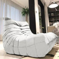 Modern Living Room Chair, Big Bean Bag Adult Floor Sofa, Togo Recliner Memory Foam Lazy Couch Suitable Balcony for Fireside Chair (White)-Ruum Studio Home