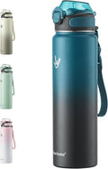 Enerbone 32 oz Insulated Water Bottle, Stainless Steel Bottle with Carrying Strap, Double-Wall Vacuum Insulation Design, Leakproof Sports Bottle with Straw, Keep Drinks Cold or Hot for Hours-Ruum Studio Home