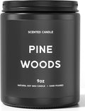 Pine Woods Candle, 9oz Scented Candle for Men, Scented Candles for Home, Gifts for Men, Personalized Blessing Minimalist Men's Gifts-Ruum Studio Home