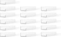 upsimples 16 Pack Acrylic Shelves for Wall Storage, 15" Floating Bookshelves for Kids, Display Shelf Organizer for Bathroom, Bedroom, Living Room, Kitchen, Room Decor, Clear-Ruum Studio Home