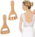 2 Pcs Wooden Massage Roller, Massage Hand Roller Massagers for Neck Muscle Rollers Stick Wooden Massager Tool for Back Rolling Hands Foot The Face Ball Full Body-Ruum Studio Home