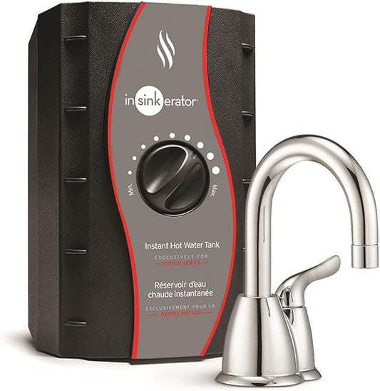 InSinkErator HOT150 Instant Hot Water Dispenser System - Faucet & Tank, Chrome, H-HOT150C-SS-Ruum Studio Home