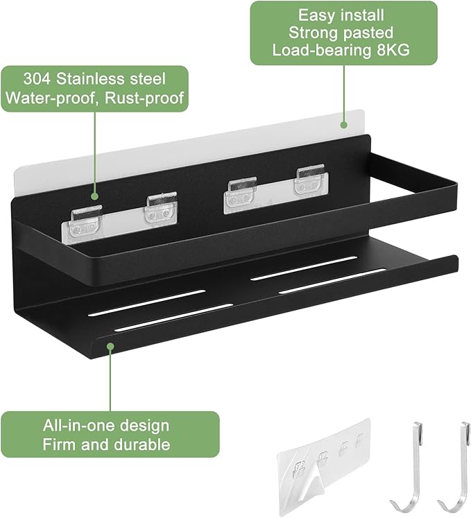 Spice Rack for Rrefrigerator Self Adhesive Spice Shelf Kitchen Home Organization and Storage-Ruum Studio Home