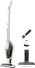 Electrolux Ergorapido Cordless 2-in-1 Vacuum Cleaner with High Suction Power and 180-Degree EasySteer Mobility, 48-Minute Run Time, 2 Power Modes, Satin White-Ruum Studio Home