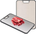 2IN1 Titanium Cutting Boards for Kitchen,Metal Cutting Boards With Pure Titanium and Wheat Straw PP,Double Sided Chopping Board with Juice Groove Dishwasher Safe Easy to Clean Non Toxic 15"X10"-Ruum Studio Home