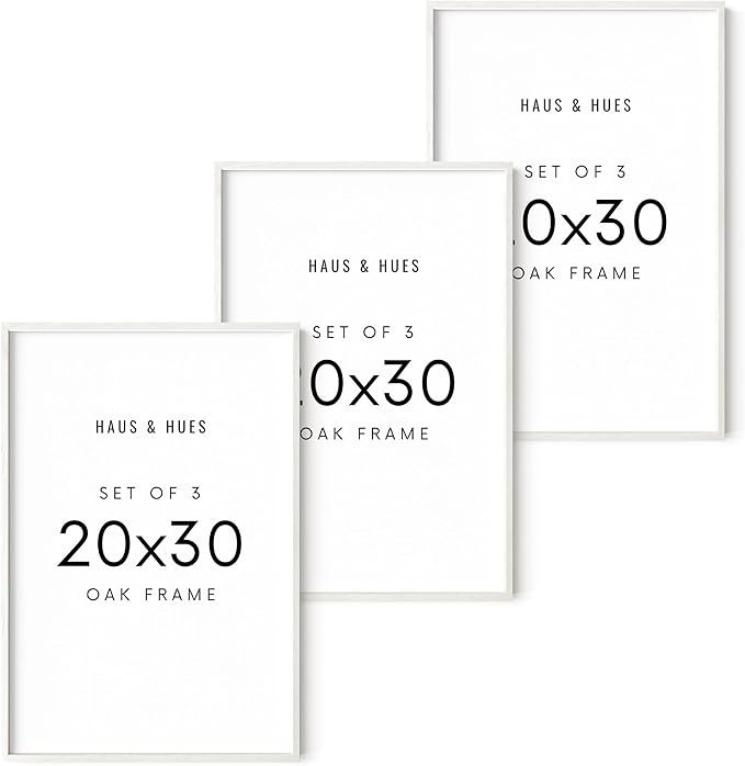 HAUS AND HUES Standalone White Oak Frame Set of 3-20x30-Ruum Studio Home