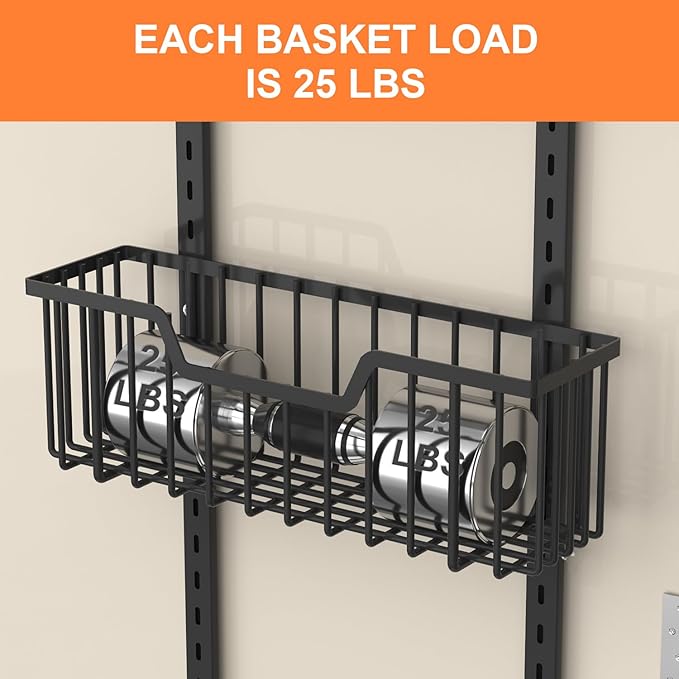 Over The Door Pantry Organizer, 8-Tier Pantry Door Organizer Shelves | 3 Sizes | Adjustable Basket | Metal Hanging Spice Rack for Kitchen, Pantry, Cabinet, Back of Door Seasoning Rack, Black-Ruum Studio Home