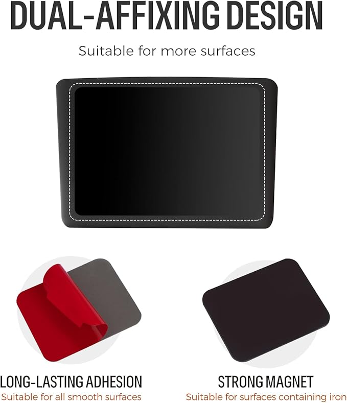 loukin Magnetic & Adhesive Dry Erase Marker Holder with Diver, 1 Small + 1 Mini, Magnetic Storage Organizer for Whiteboard or Refrigerators (Black)-Ruum Studio Home