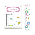 Sungwon Personalized Kids Canvas Growth Chart, Mermaid-Ruum Studio Home