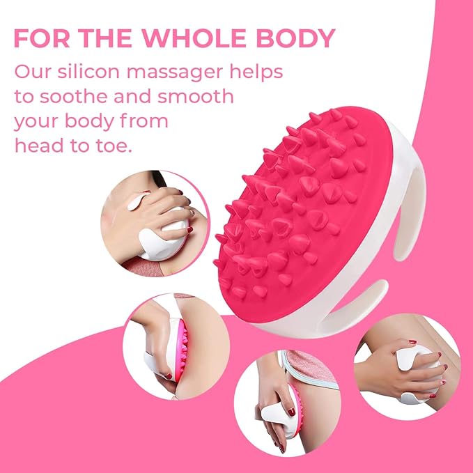Anti Cellulite Massager Roller - Anticellulite Fascia Blaster for Cellulite Remover - Improves Blood Flow Use Cellulite Brush & Cellulite Roller with Cream or Oil for Cellulite Treatment-Ruum Studio Home