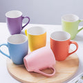 Coffee Mugs Set of 6, 12oz Ceramic Coffee Mugs with Handle, Colorful Matte Porcelain Coffee Mug for Latte, Tea, Cocoa, Cappuccino, Cups for Women Men for Home Restaurant Mug(Multicolour)-Ruum Studio Home