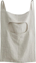 Amazhiyu 100% Linen Door Hanging Laundry Hamper Bag, 19x27 Inches (Linen)-Ruum Studio Home
