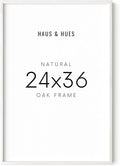 HAUS AND HUES 24 x 36 Poster Frame - Set of 1 24x36 White Poster Frame, Wooden Picture Frames, 24x36 Poster Frame White Poster Frames 24x36, Poster Frame 24x36 Frame White Frame (White Oak Frame)-Ruum Studio Home