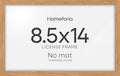 Homeforia 8.5x14 Marriage License Frame Wood, High End Natural Oak 8.5 x 14 Certificate Frames, 14x8.5 Light Wooden Frame for Wall & Tabletop, 8.5by14 Picture Frame, Tempered Glass, Wall Kit, Set of 1-Ruum Studio Home