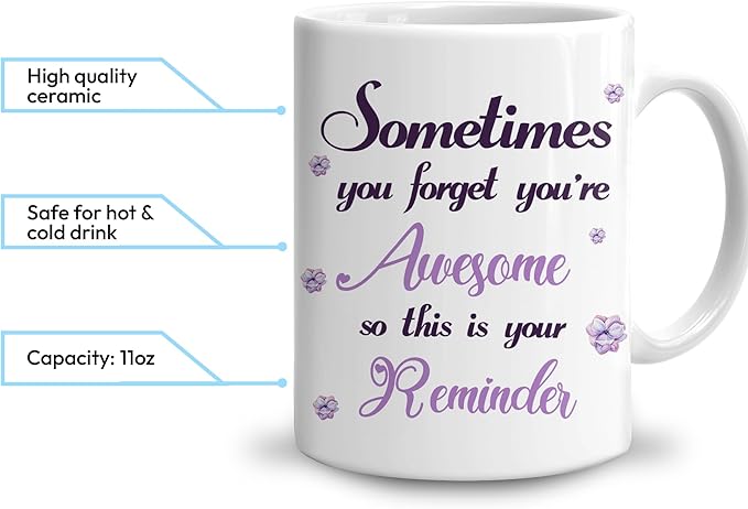 Hyturtle Personalized Purple Inspirational Butterfly Mug - Butterfly Gifts For Women - Animal Gift For Bird Lover Her - Bird Gifts For Mom on Mother Day - Custom Coffee Cup Ceramic Mug 11 Oz 15 Oz-Ruum Studio Home