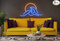 Ulalaza LED Decorative Lights USB Mountains Sunrise Sunset Led Neon Signs Home Decoration Wall Art Holiday Gift Brightness Adjustable 15.7''x15''-Ruum Studio Home