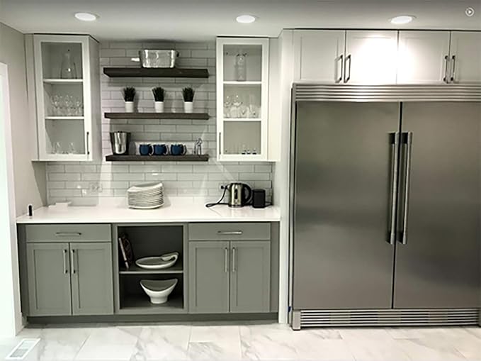 Joel's Antiques - 42 Inch Wooden Floating Shelves for Wall - 42x8x2 in - Made of Natural Wood - Heavy Duty Rustic Wall Shelves for Bedroom - Perfect for Living Room, Kitchen - Mocha-Ruum Studio Home