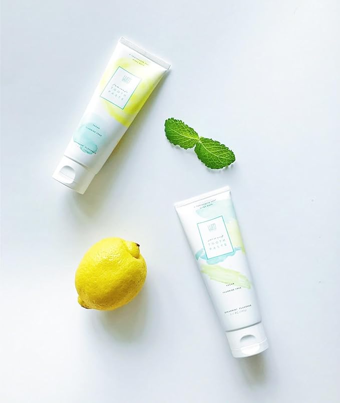 Lemonade Toothpaste 3.5oz-Dentist Developed, EWG Verified, Cruelty-Free & Vegan, PETA and Vegan Society Registered, give Back-Ruum Studio Home