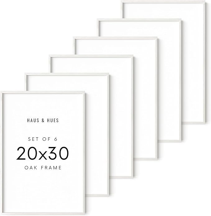 HAUS AND HUES Standalone White Oak Frame Set of 6-20x30-Ruum Studio Home