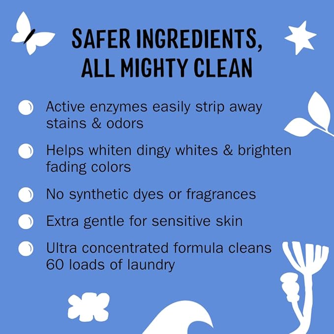 Molly's Suds Super Powder Detergent | Extra Strength Laundry Soap, Stain Fighting | Sensitive Skin | Simple, Effective Ingredients | Ocean Mist, 120 Loads Total (2 Pack)-Ruum Studio Home