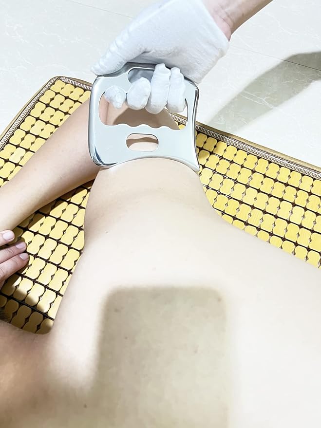 Gua sha Tool gua sha Stainless Steel iastm Tool Gussha Massage Tool Muscle Scraping Tool for Soft Tissue Therapy and Reduce Arms,Back, Legs, Neck Muscle Pain(DS)…-Ruum Studio Home