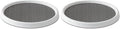 Copco Basics Non-Skid Pantry Cabinet Lazy Susan Turntable, 12-Inch, White/Gray (Pack of 2)-Ruum Studio Home