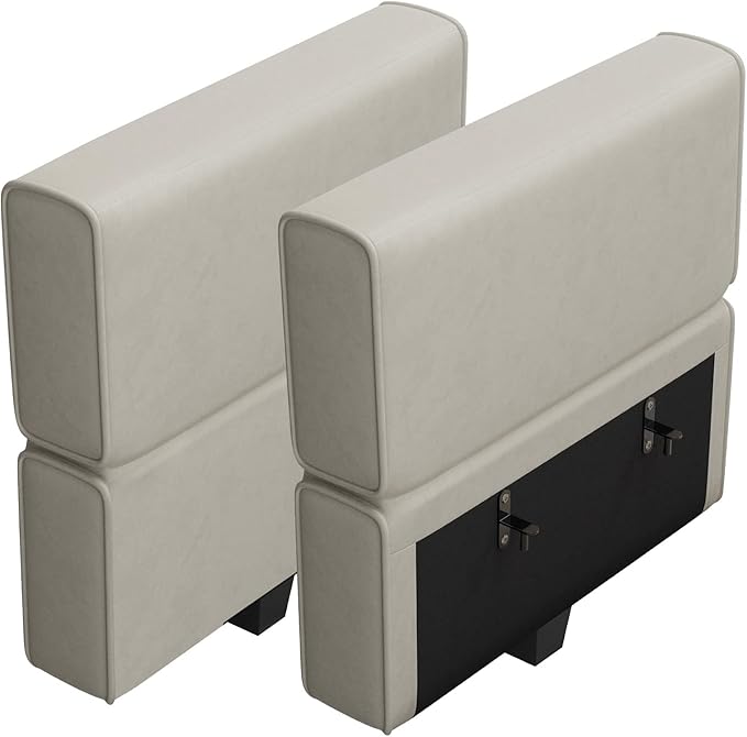 Belffin Modular Sofa Armrest Backrest Module for Modular Sectional Sofa Couch Side Armrest, Backrest Velvet Grey-Ruum Studio Home