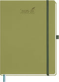 BEZEND Planner 2025-2026 Weekly and Monthly, 8.5" x 11" Academic Calendar (Jul 25-Dec 26) Vertical Daily Appointment with Hourly Timeslot & Monthly Tab, PU Leather Hardcover - Kiwi-Ruum Studio Home