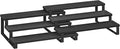 SONGMICS Display Risers, Set of 2 Engineered Wood Perfume Organizer Stand, 3-Tier Cupcake Stand Holder, Spice Rack, Shelf Risers for Figures, Dessert Shelves, Ebony Black and Ink Black UKCS116B01-Ruum Studio Home