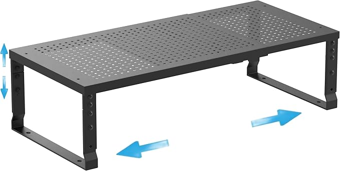 Expandable Spice Rack Kitchen Cabinet Shelf Organizer, Stackable Storage Shelves Racks, Adjustable Counter Shelving for Cabinets, Countertop, Cupboard,Pantry and More(1Pack/Black/Large)-Ruum Studio Home